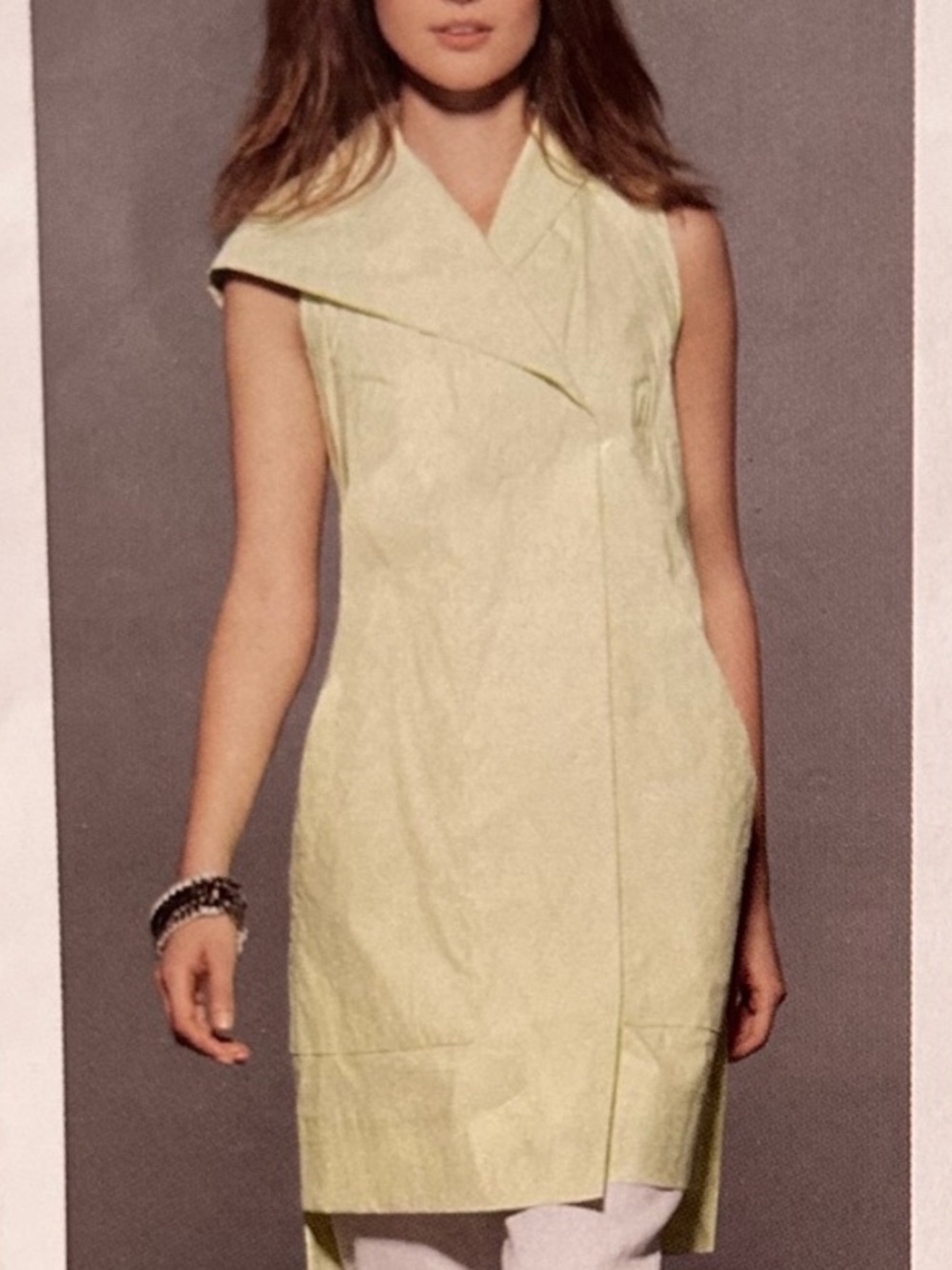 Sarah Pacini Asymmetrical Vest